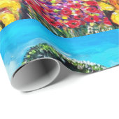 Papier Cadeau FLORE EN TOSCANE/ Champs, Pépites et tournesols (Coin rond)