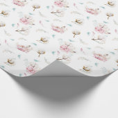 Papier Cadeau Flore et coton délicieux (Coin)
