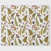 Papier Cadeau Flore et faune boisées 2 (Plat)