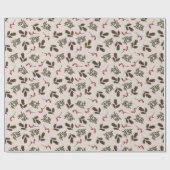 Papier Cadeau Flore festive (Plat)