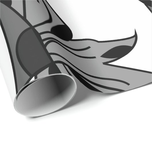 Papier Cadeau Flore fleur sauvage (Coin rond)