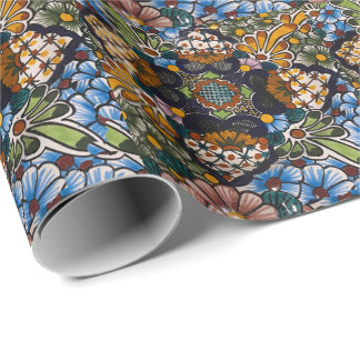 Papier Cadeau Flore foncé