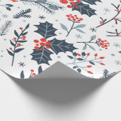 Papier Cadeau Flore hivernale (Coin)