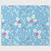 Papier Cadeau Flore hivernale 2 (Plat)