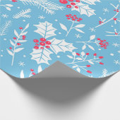 Papier Cadeau Flore hivernale 2 (Coin)