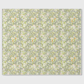 Papier Cadeau Flore Motif Fleurs Primrose (Plat)