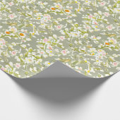 Papier Cadeau Flore Motif Fleurs Primrose (Coin)