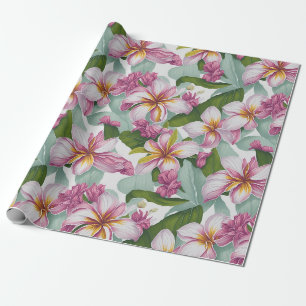 Papier Cadeau Flore Plumeria