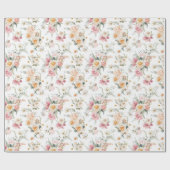 Papier Cadeau Flore printanière (Plat)