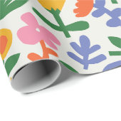 Papier Cadeau Flore printanière (Coin rond)