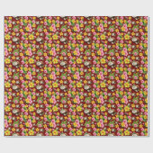 Papier Cadeau Flore tropicale (Plat)