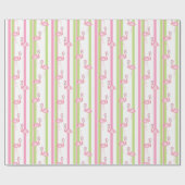 Papier Cadeau Florida Christmas Flamingo in Santa Hat (Plat)