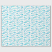 Papier cadeau Floride Toile (Turquoise) (Plat)