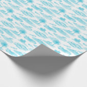 Papier cadeau Floride Toile (Turquoise) (Coin)