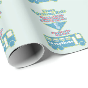 Papier Cadeau Floss Rule Phonics Apprentissage Anglais