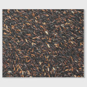 Papier Cadeau Flots de haricots noirs et bruns (Plat)