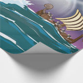Papier Cadeau Flotte d'invasion Viking (Coin)
