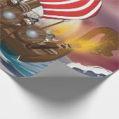 Papier Cadeau Flotte d'invasion Viking (Coin)
