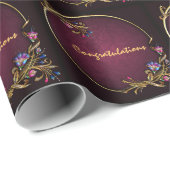 Papier Cadeau Flower (Coin rond)