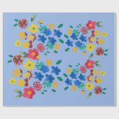 Papier Cadeau Flower bouquet wrapping paper (Plat)