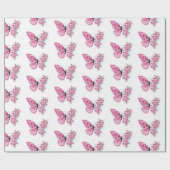 Papier Cadeau Flower Butterfly (Plat)