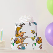 Papier Cadeau Flower Fright