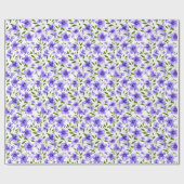 Papier Cadeau Flower Fun violet unique (Plat)