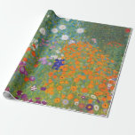 Papier Cadeau Flower Garden by Gustav Klimt<br><div class="desc">Beautiful colorful painting of a flower garden by Gustav Klimt. Amazing variations of colors and beautiful flowers fit beautiful on many sorts of wonderful products and venft ideas.</div>