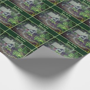 Papier Cadeau Flower Garden Cottage personnalisé