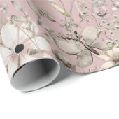 Papier Cadeau Flower paradise pale chestnut - scale b (Coin rond)