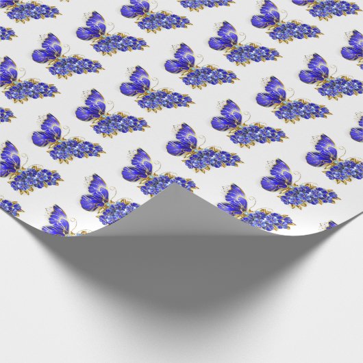 Papier Cadeau Flower Sapphire Butterfly (Coin)