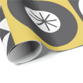 Papier Cadeau Flower seamless pattern design. Scandinavian style (Coin rond)