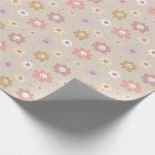 Papier Cadeau Flower Smiley Wrapping Paper (Coin)