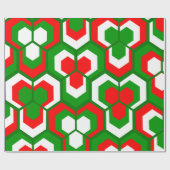 Papier Cadeau Flowers d'Hexagon (Plat)