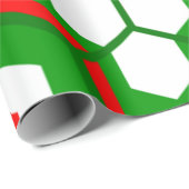 Papier Cadeau Flowers d'Hexagon (Coin rond)