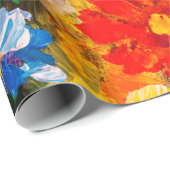 Papier Cadeau Flowers paintings monet painting claude impression (Coin rond)