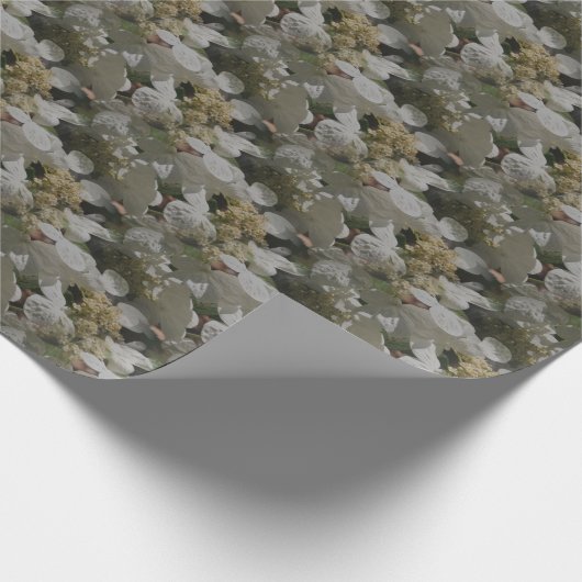 Papier Cadeau Flowers White Lace Cap (Coin)