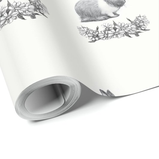 Papier Cadeau Fluffy le lapin (Coin rond)