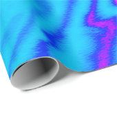 Papier Cadeau fluorescence psychédélique couleur néon Abstraite (Coin rond)