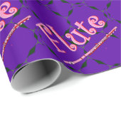 Papier Cadeau Flûte rose (Coin rond)