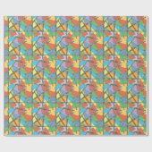 Papier Cadeau Flûtes Abstraites (Plat)