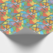 Papier Cadeau Flûtes Abstraites (Coin)