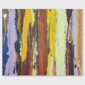 Papier Cadeau Flux Abstraits peints (Plat)