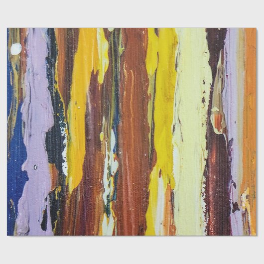 Papier Cadeau Flux Abstraits peints (Plat)