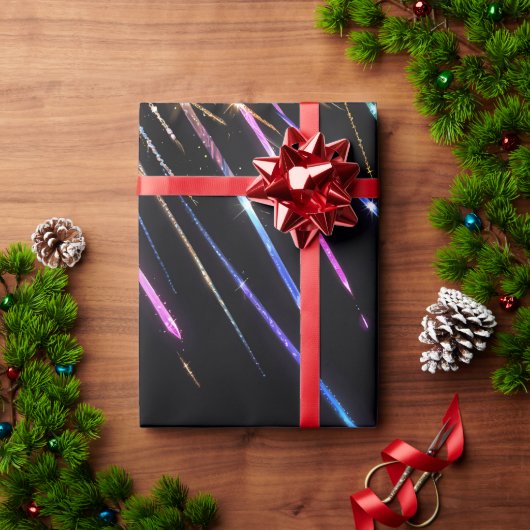 Papier Cadeau Flux de validation multicolores (Cadeau de vacances)