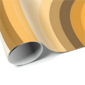 Papier Cadeau Flux d'or (Coin rond)