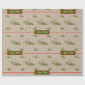 Papier Cadeau Fly Fishing Noël (Plat)