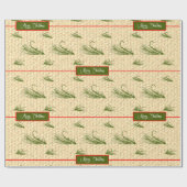 Papier Cadeau Fly Fishing Noël (Plat)