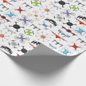 Papier Cadeau Flying Drones (Coin)