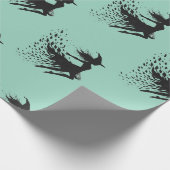 Papier Cadeau Flying Enchantress Teal Background (Coin)